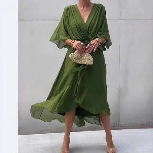 Robe Boho — Manches Chauve-Souris