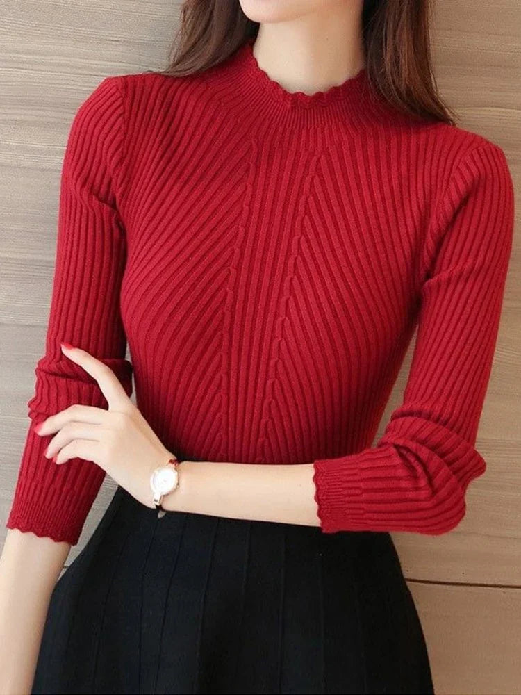 Pull Elisa — Maille à Col Montant