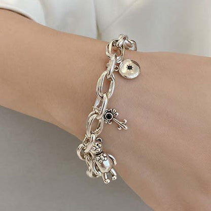 Bracelet Porte-Bonheur Vintage — Argent 925