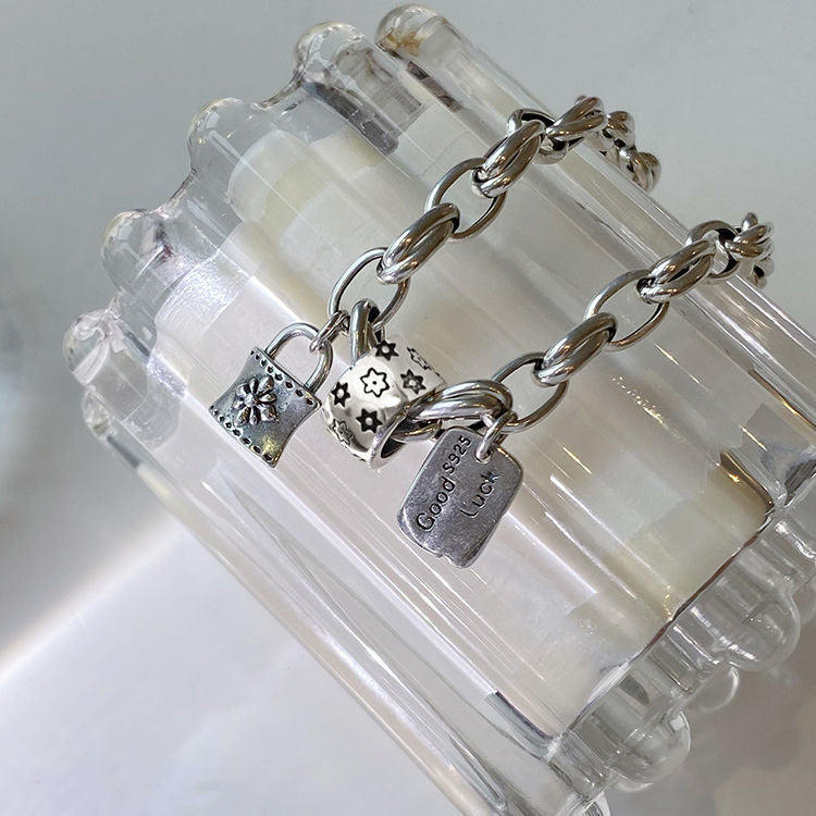 Bracelet Porte-Bonheur Vintage — Argent 925