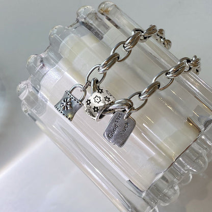 Bracelet Porte-Bonheur Vintage — Argent 925
