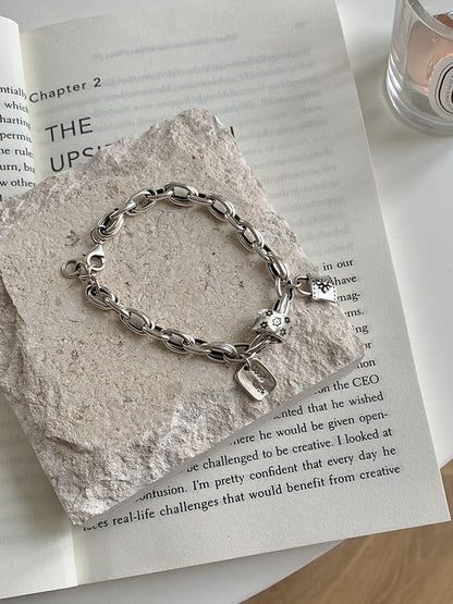 Bracelet Porte-Bonheur Vintage — Argent 925