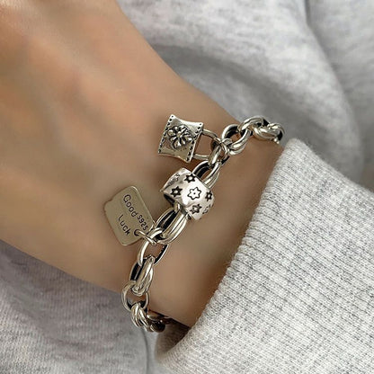 Bracelet Porte-Bonheur Vintage — Argent 925