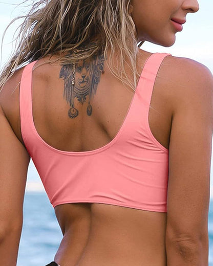 Haut de Bikini Marina — Push-Up Col V