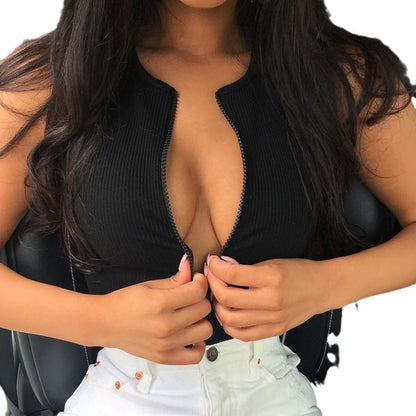 Body Luna — Zippé Sans Manches