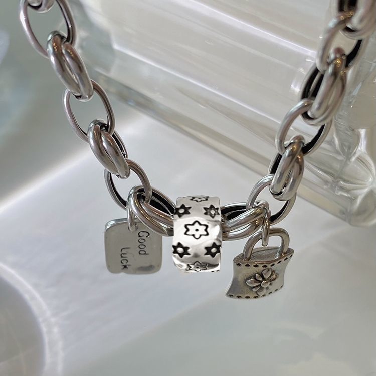 Bracelet Porte-Bonheur Vintage — Argent 925