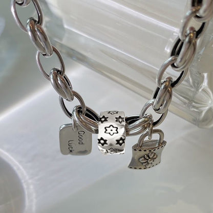 Bracelet Porte-Bonheur Vintage — Argent 925