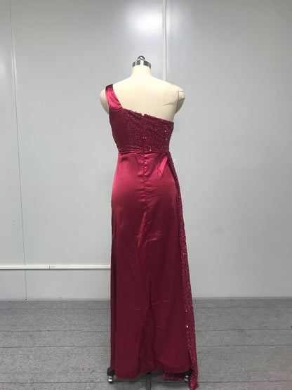 Robe de Soirée Sirène — Une Épaule