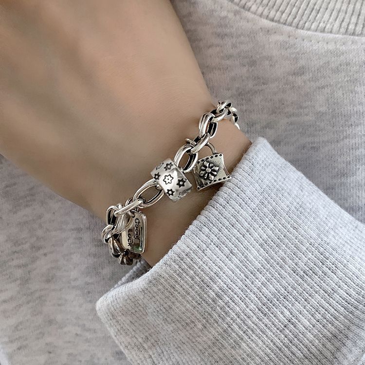 Bracelet Porte-Bonheur Vintage — Argent 925