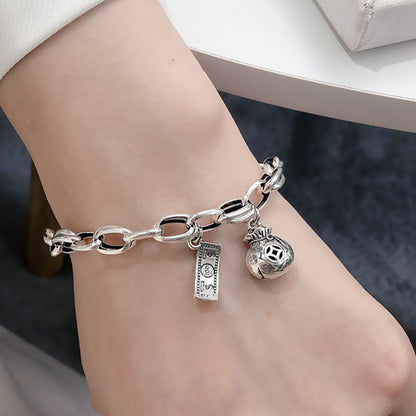 Bracelet Porte-Bonheur Vintage — Argent 925