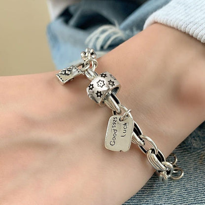 Bracelet Porte-Bonheur Vintage — Argent 925
