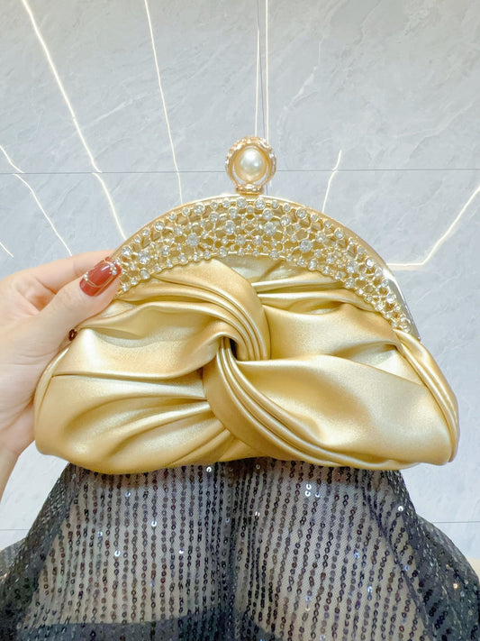 Pochette Éclat — Strass et Chaîne