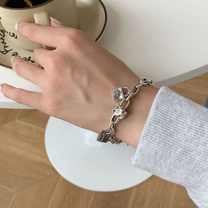 Bracelet Porte-Bonheur Vintage — Argent 925