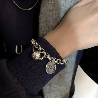 Bracelet Porte-Bonheur Vintage — Argent 925