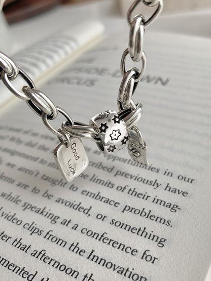 Bracelet Porte-Bonheur Vintage — Argent 925