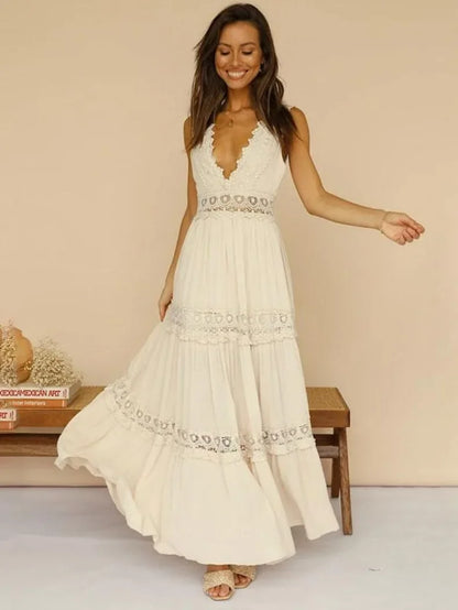 Robe Longue Élégante — Dentelle