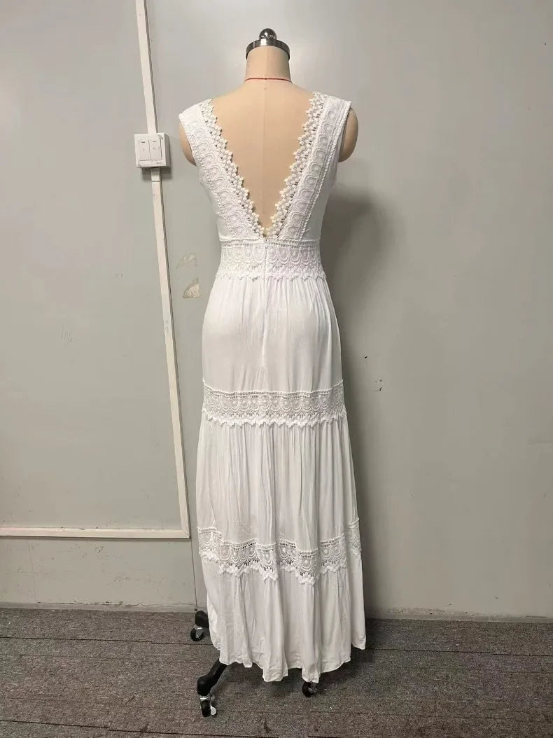 Robe Longue Élégante — Dentelle