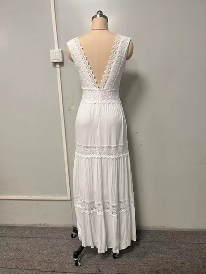 Robe Longue Élégante — Dentelle