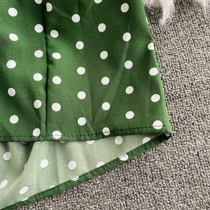 Combinaison Fluide à Pois — Col V