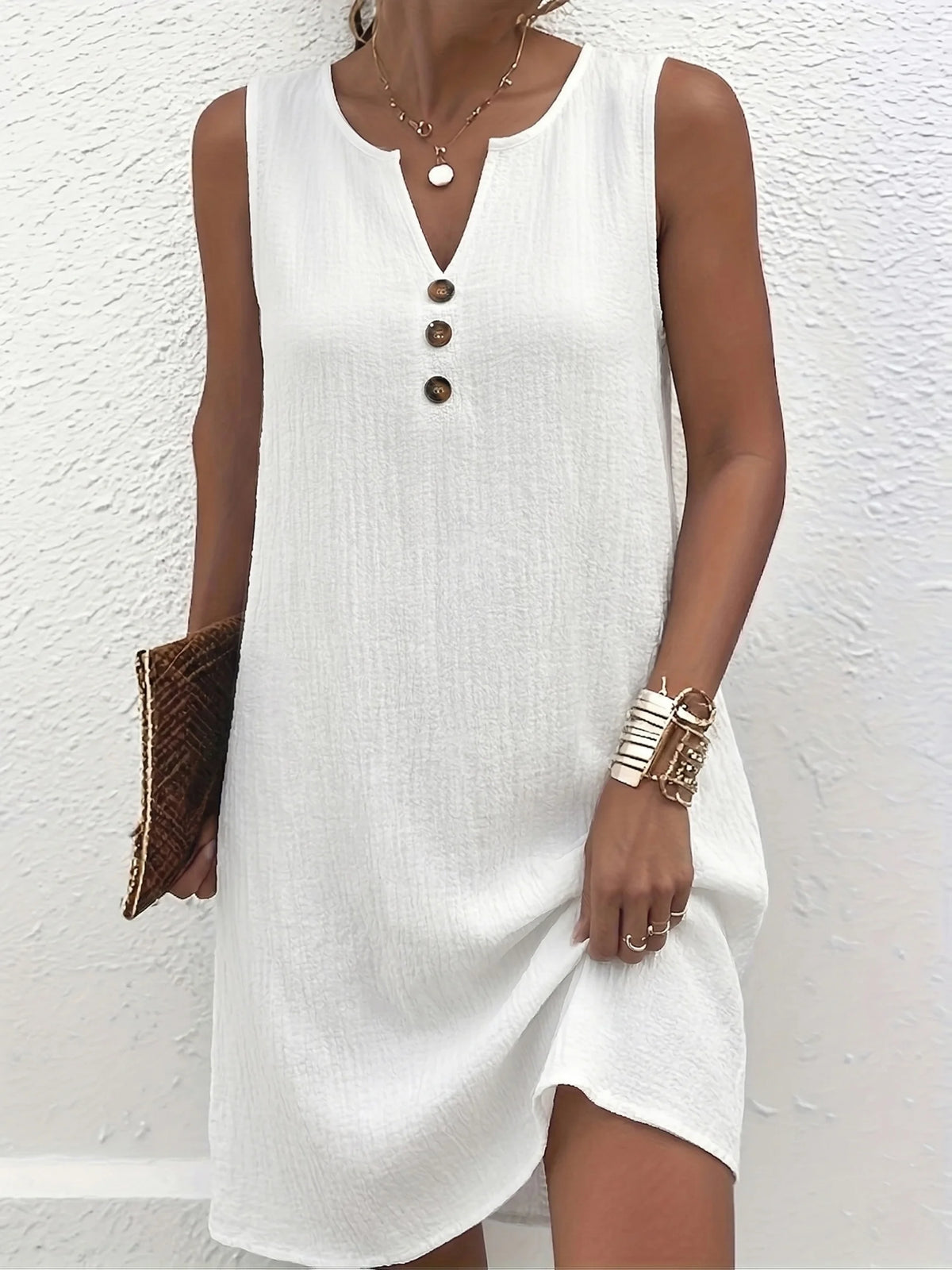 Robe Alba — Sans Manches, Grande Taille