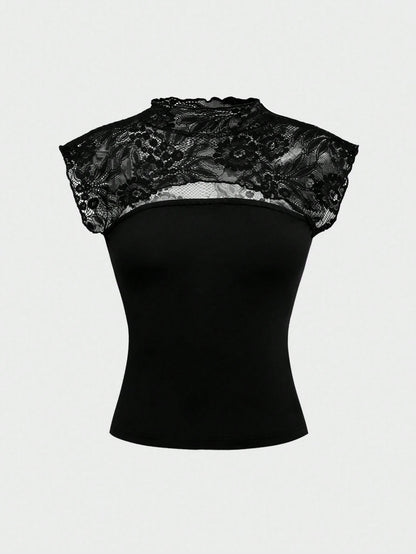 Top Bella — Dentelle et Dos Transparent