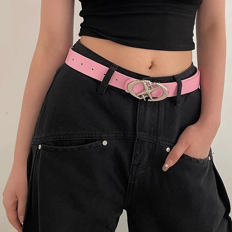 Ceinture Y2K — Similicuir pour Jean