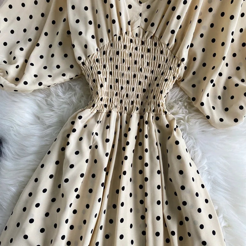 Combinaison Fluide à Pois — Col V