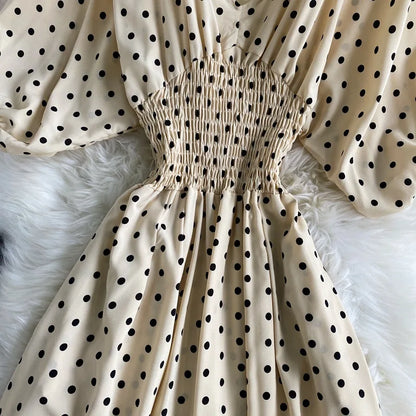 Combinaison Fluide à Pois — Col V