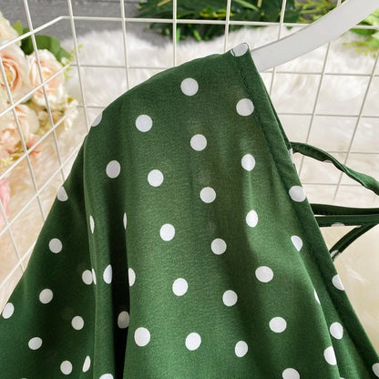 Combinaison Fluide à Pois — Col V