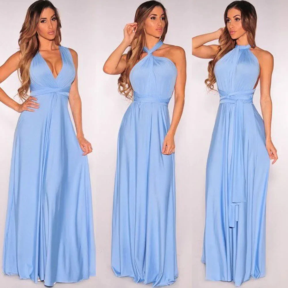 Robe Maxi Polyvalente — Col V