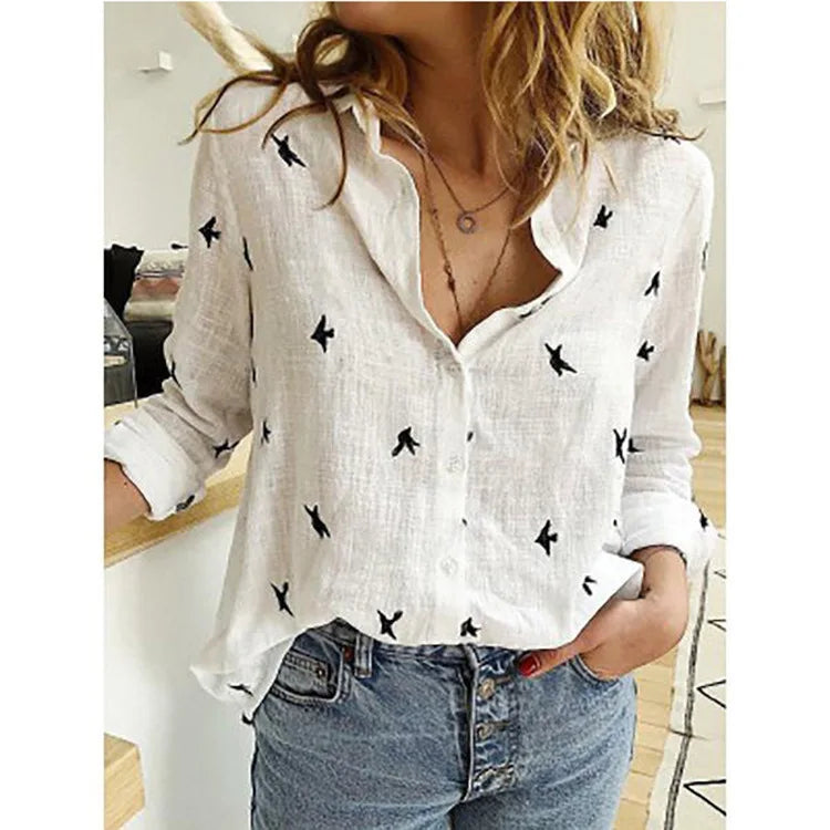 Chemise Clara — Lin et Coton à Manches Longues