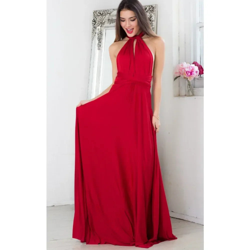 Robe Maxi Polyvalente — Col V