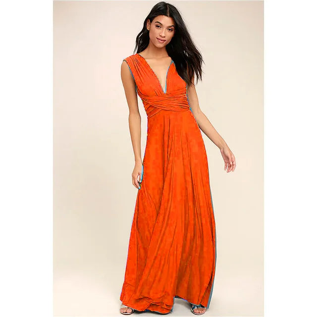 Robe Maxi Polyvalente — Col V
