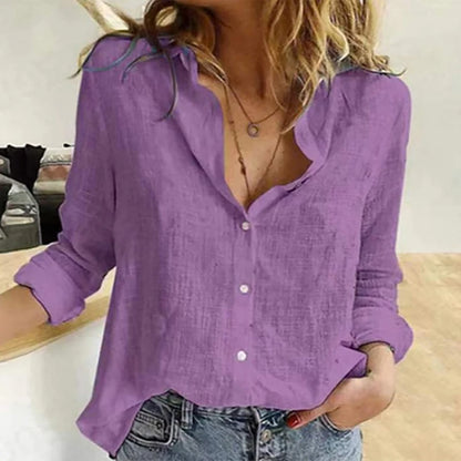 Chemise Clara — Lin et Coton à Manches Longues