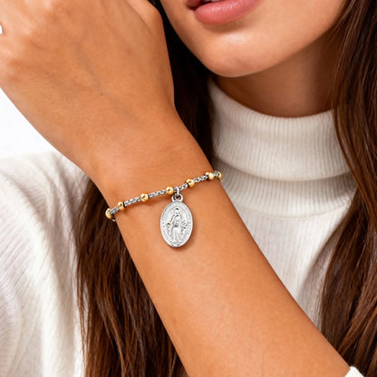 Bracelet Croix Foi — Acier Inoxydable