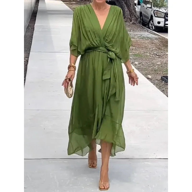 Robe Boho — Manches Chauve-Souris