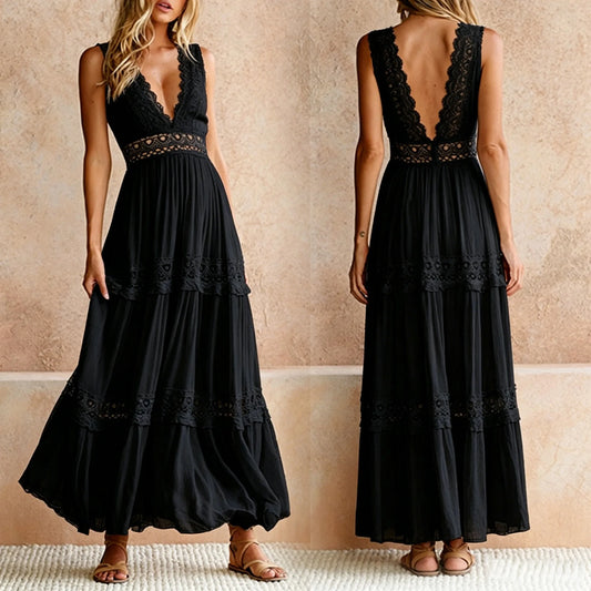 Robe Longue Élégante — Dentelle