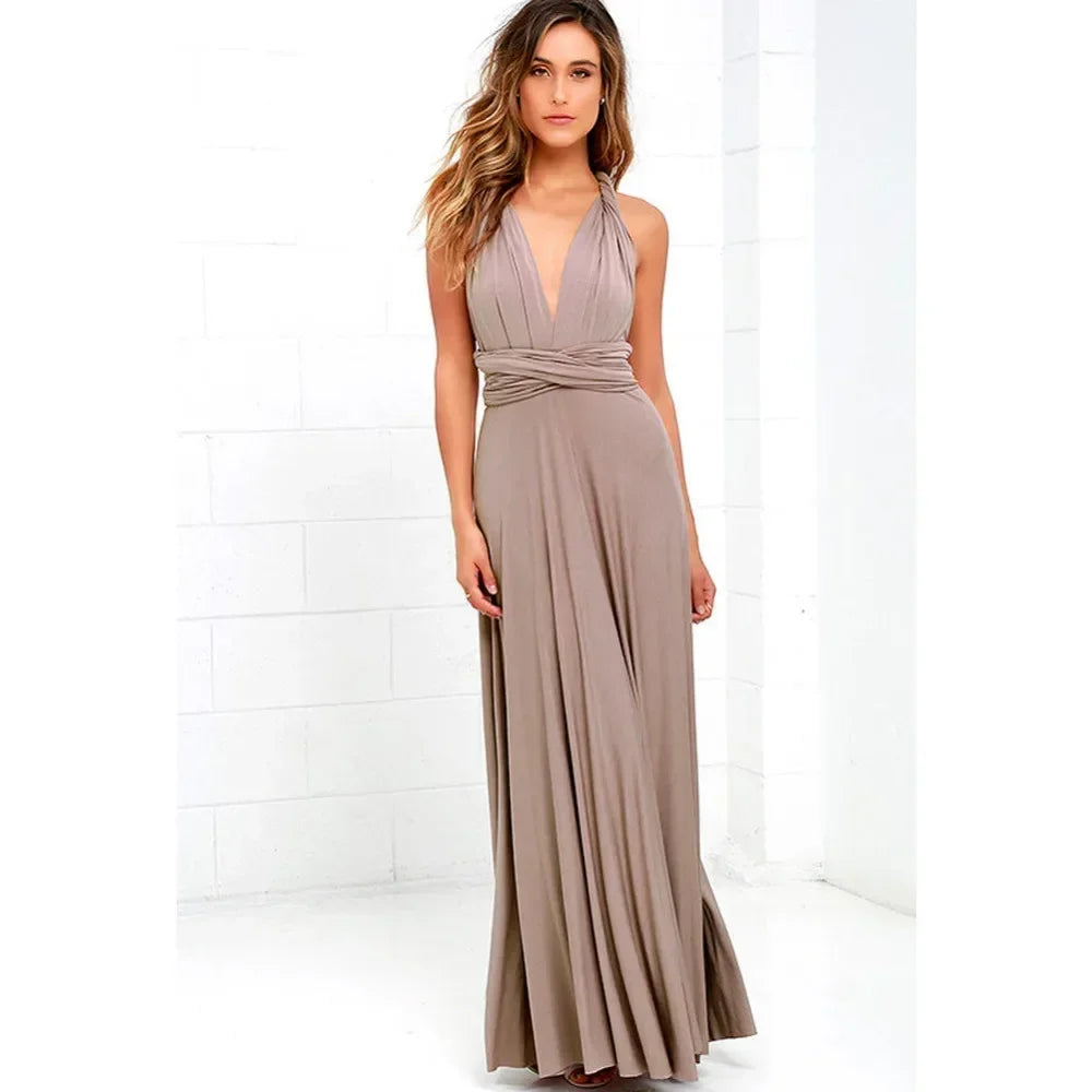 Robe Maxi Polyvalente — Col V