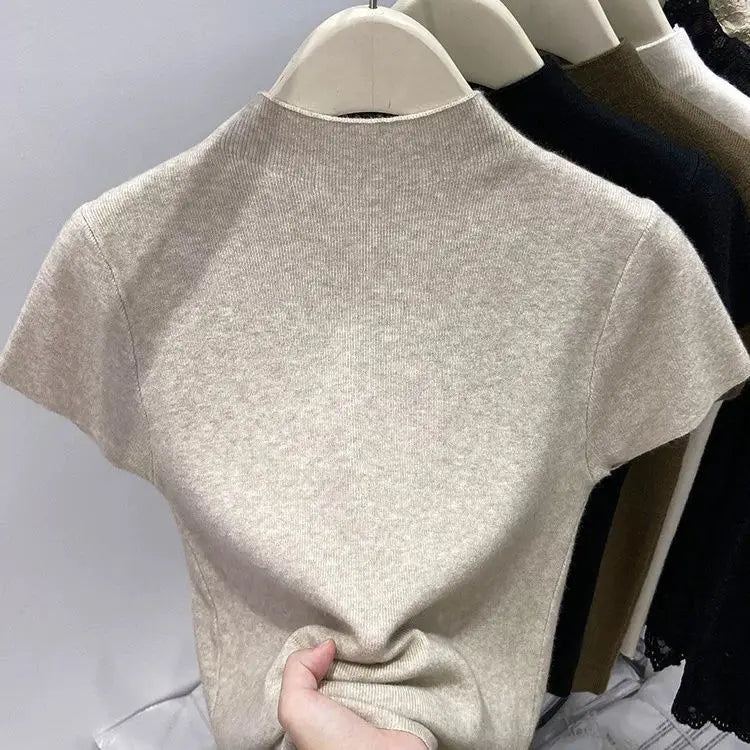 Top Nora — Maille à Col Montant