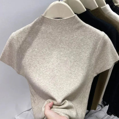 Top Nora — Maille à Col Montant