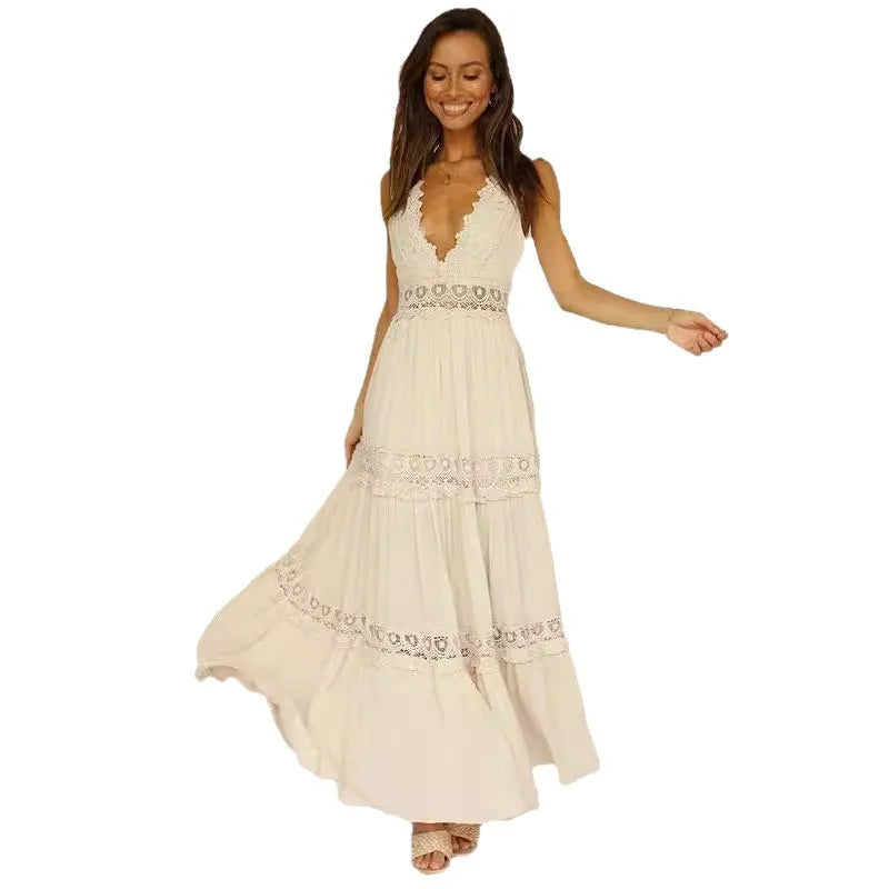 Robe Longue Élégante — Dentelle