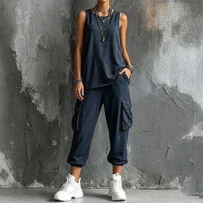 Ensemble Vera — Gilet et Pantacourt Large