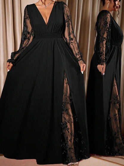 Robe Serena — Longue à Col V