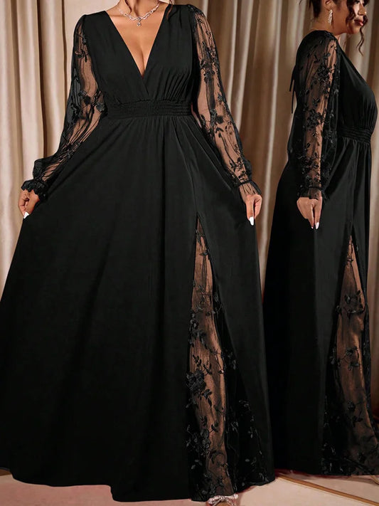 Robe Serena — Longue à Col V
