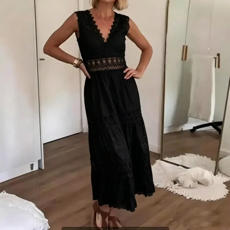 Robe Longue Élégante — Dentelle