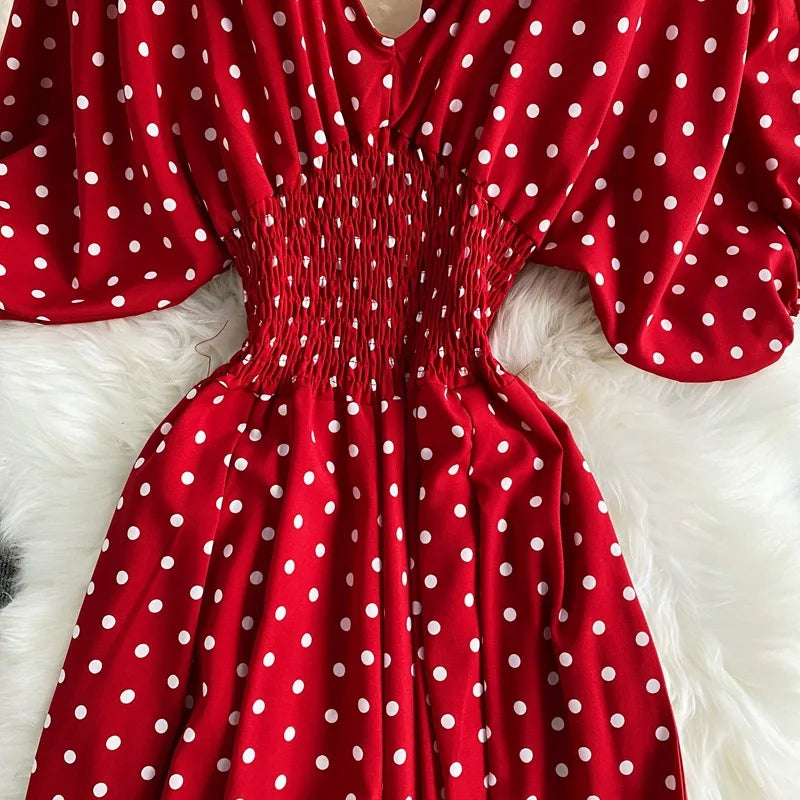 Combinaison Fluide à Pois — Col V