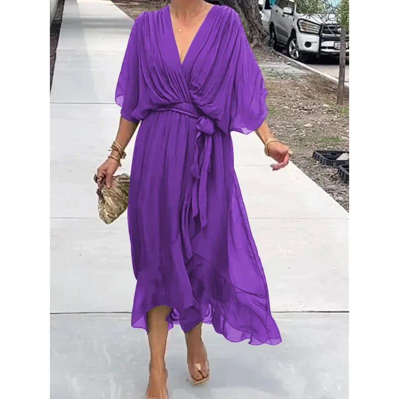 Robe Boho — Manches Chauve-Souris