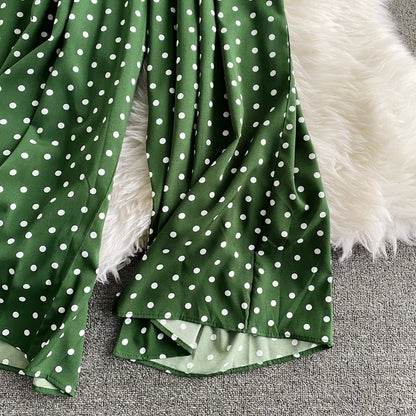 Combinaison Fluide à Pois — Col V