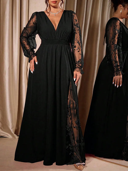 Robe Serena — Longue à Col V
