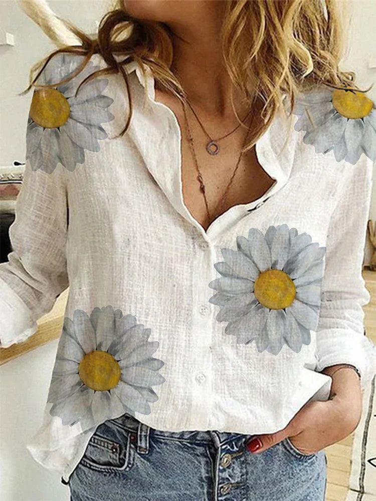 Chemise Clara — Lin et Coton à Manches Longues